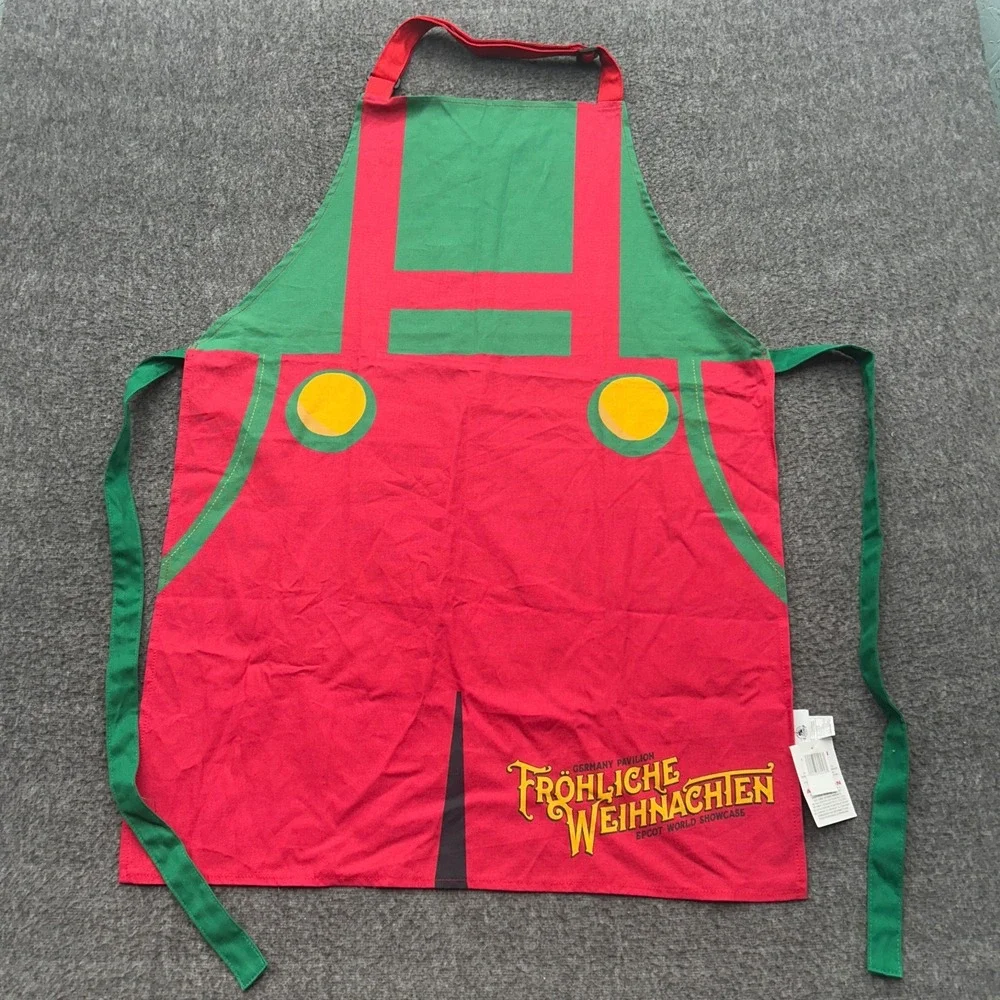 Disney Epcot Germany Pavilion Frohliche Weihnachten Christmas Adult Apron